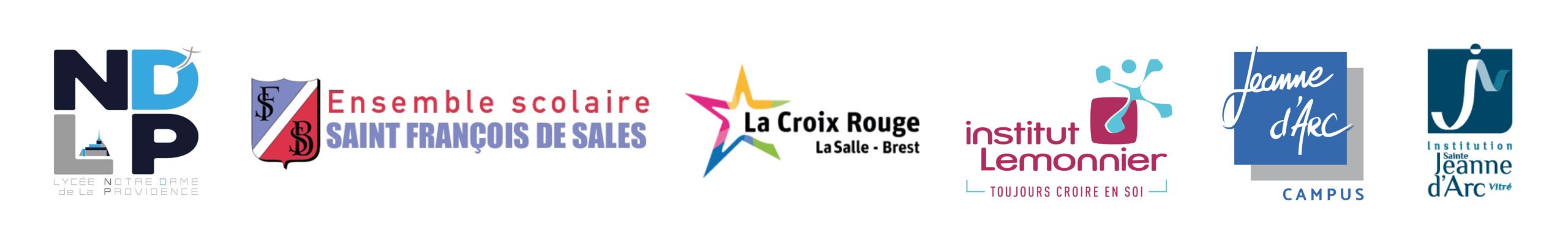 Logos lycées partenaires BTS Prépa ISEN Ouest