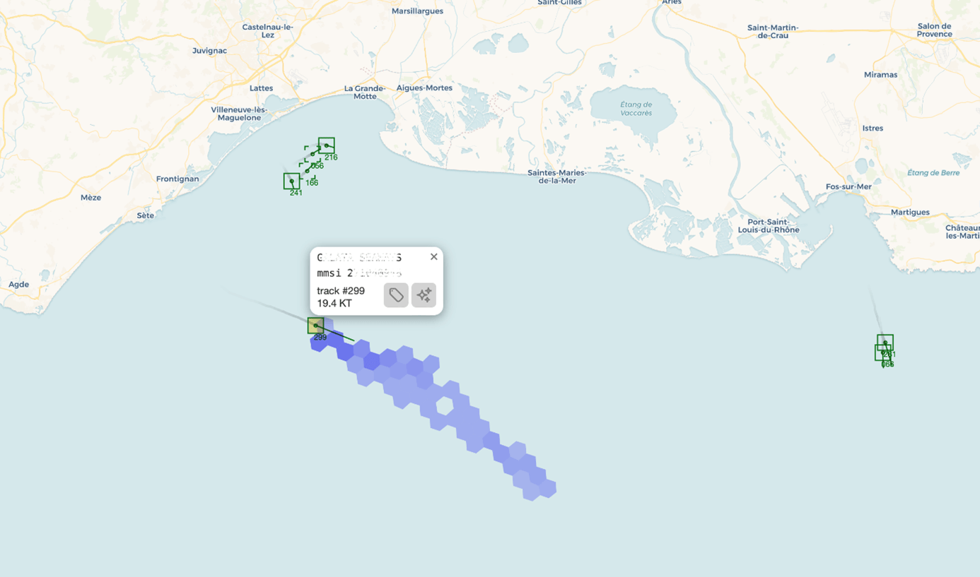 Modélisation de la trajectoire maritime du Pelikwad